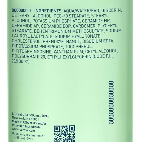 CeraVe Hydrating Micellar Water Makeup Remover, 3 Essential Ceramides, Hyaluronic Acid, Normal to Dry Skin, Face Lips & Eyes, 13.5 fl oz