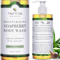 Tree To Tub Peppermint Body Wash for Sensitive Skin and Dry Skin - pH Balanced, Hydrating, Sulfate Free, Vegan Body Soap with Organic Aloe Vera