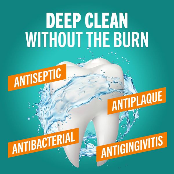 TheraBreath Deep Clean Mouthwash - Fresh Mint - 33.8 fl oz