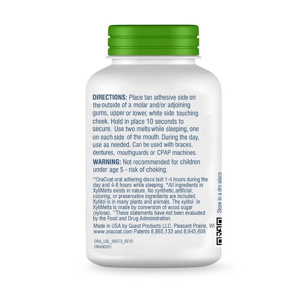 OraCoat XyliMelts for Dry Mouth Relief Mild Mint - 40ct