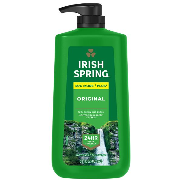 Irish Spring Original Clean Body Wash for Men - 30 fl oz Pump