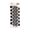 scünci Metal Snap Clips - Black - All Hair - 12pcs