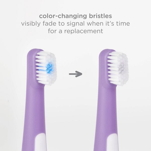 Ubbi Grow with Me 3 Stage Toothbrush Training Set, Polaris Blue