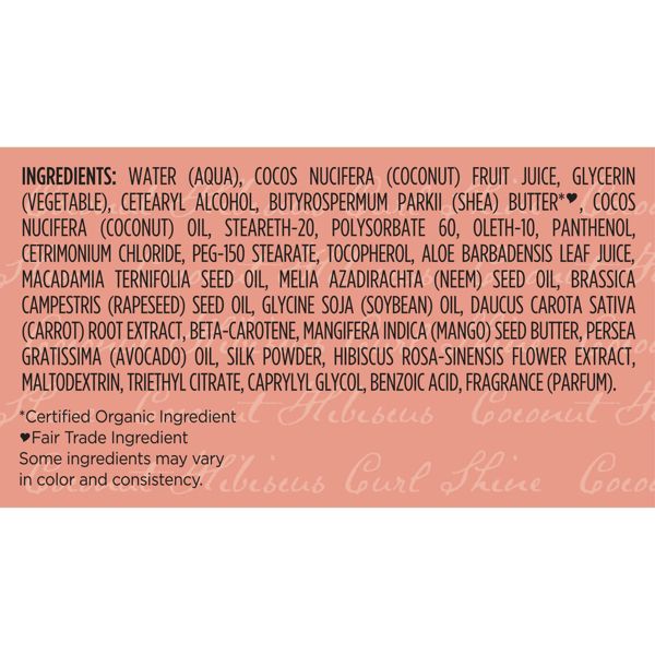 SheaMoisture Coconut and Hibiscus Curl Enhancing Smoothie For Thick Curly Hair - 12oz