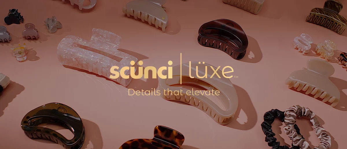 scünci | lüxe No Slip Grip Classic Claw Clip - Leopard Tort