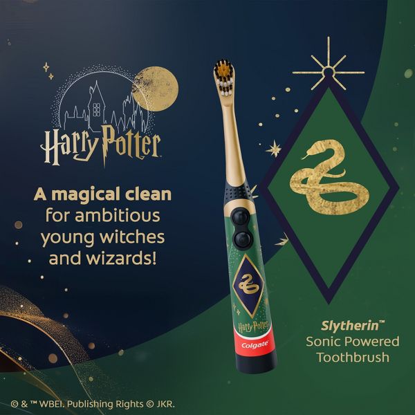 Colgate Kids' Harry Potter Battery Powered Toothbrush - Slytherin