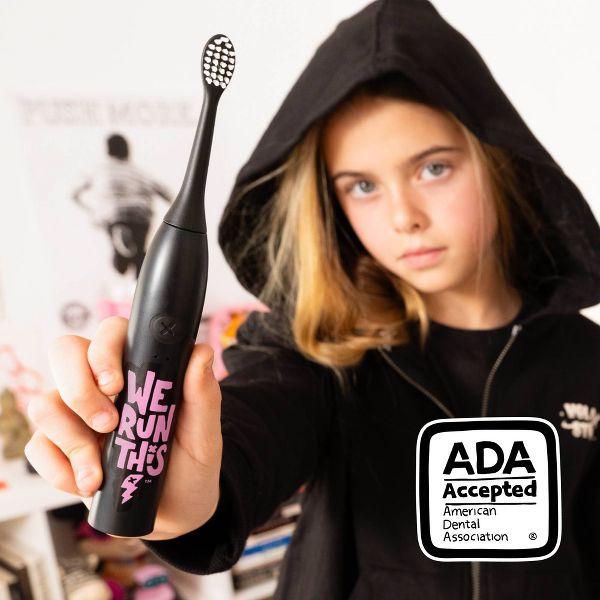 Made by Dentists Sonic We Run This Tween Rechargeable Electric Toothbrush with Timer and Multiple Brush Modes
