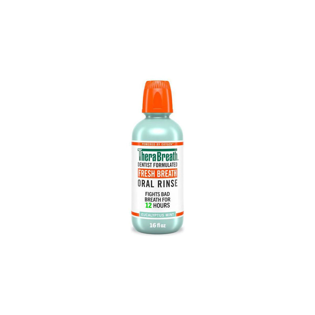TheraBreath Fresh Breath Mouthwash - Eucalyptus Mint - 16 fl oz