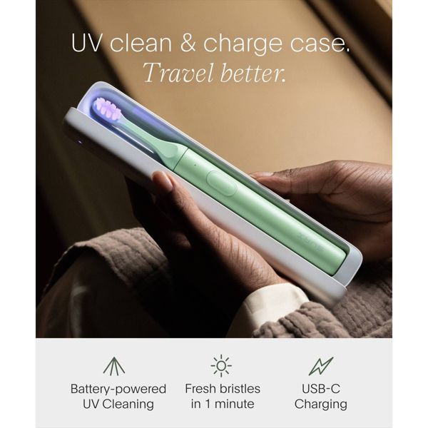 SURI 2.0 Sonic Electric Toothbrush with UV Travel Case and Brush Head - Winter Fern