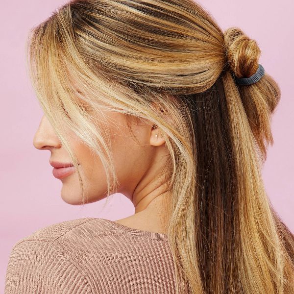 scünci | lüxe Soft Mini Textured Ponytailers with Storage Bag - Fine Hair - 40pcs: Hair Styling, Elastic, All Hair Types