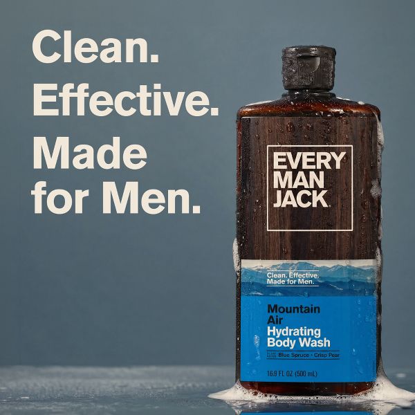 Every Man Jack Naturally Derived Hydrating Body Wash - Mountain Air - 16.9 fl oz