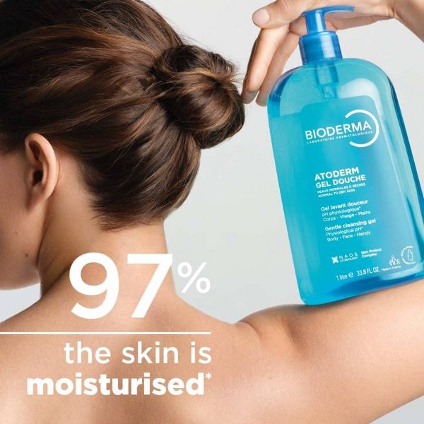 Bioderma Atoderm Hydrating Face and Body Shower Gel - 33.8 fl oz