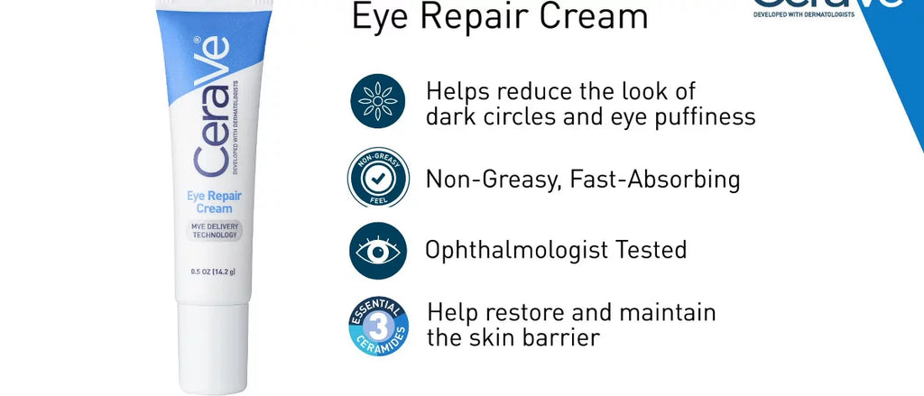 CeraVe Under Eye Cream Repair for Dark Circles and Puffiness - .5oz