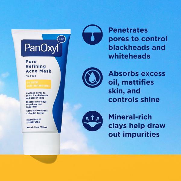 PanOxyl Pore Refining Sulfur Mask 5% Sulfur - 3oz