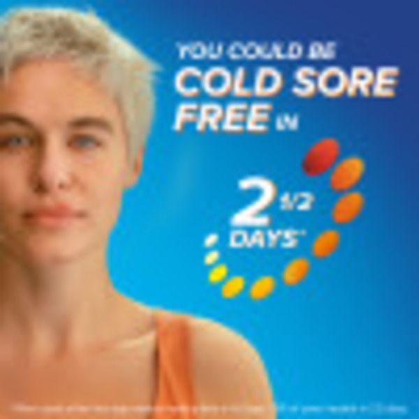Abreva Docosanol 10% Cream Cold Sore/Fever Blister Treatment Tube - 0.07oz