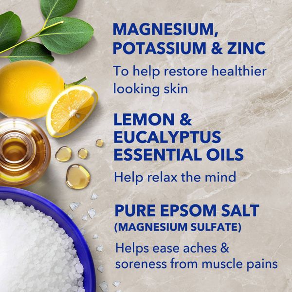 Dr Teal's Epsom Salt Magnesium Soak Restorative Minerals with Potassium & Zinc - 3lbs