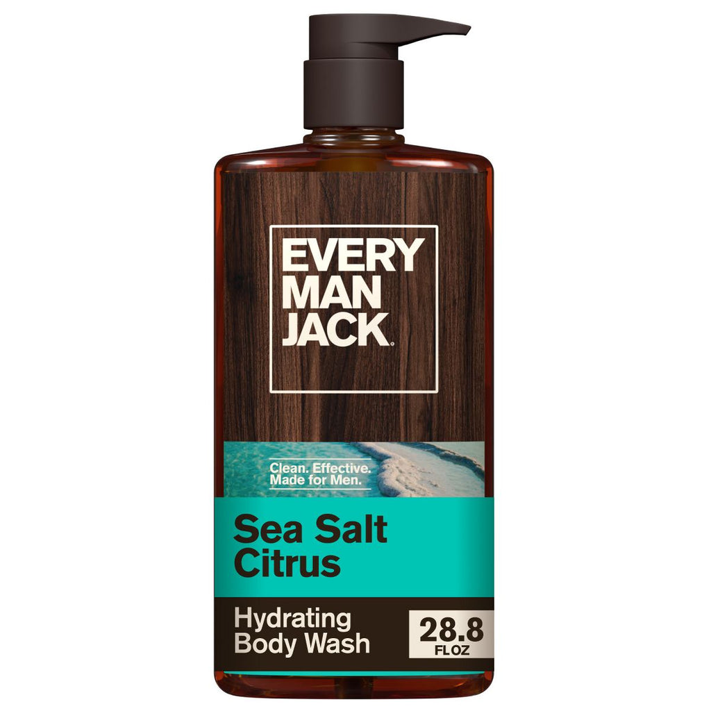 Every Man Jack Naturally Derived Men's Body Wash - Sea Salt + Citrus - 28.8 fl oz
