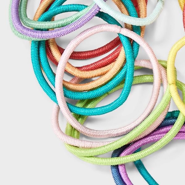 Kids' 2mm Thin Elastics - 50ct - Assorted Neon Colors - Cat & Jack