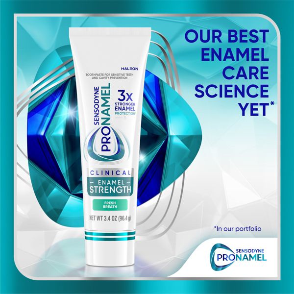 Sensodyne Pronamel Clinical Enamel Strength Toothpaste - Fresh Breath - 3.4oz