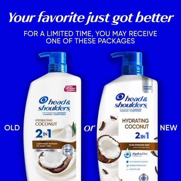 Head & Shoulders Hydrating Coconut Shampoos - 28.2 fl oz