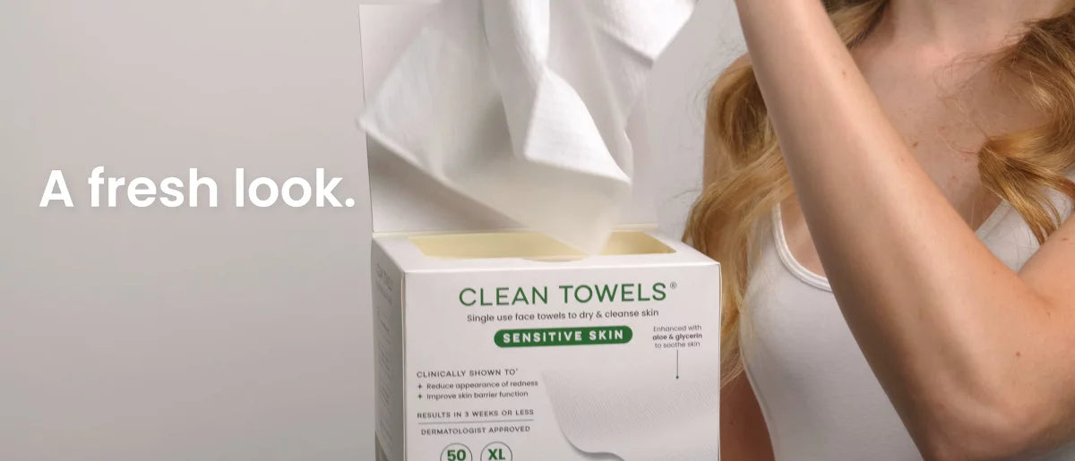Clean Skin Club Towels for Sensitive Skin - XL - 50ct