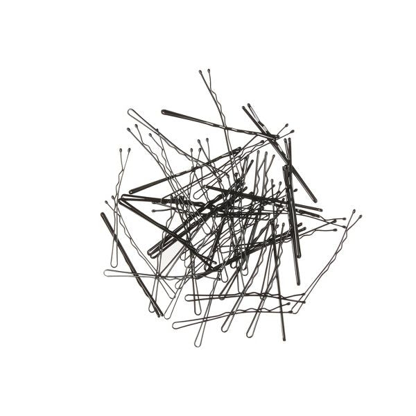 scünci Extra Long Metal Bobby Pins - Black - Long Hair - 48pcs
