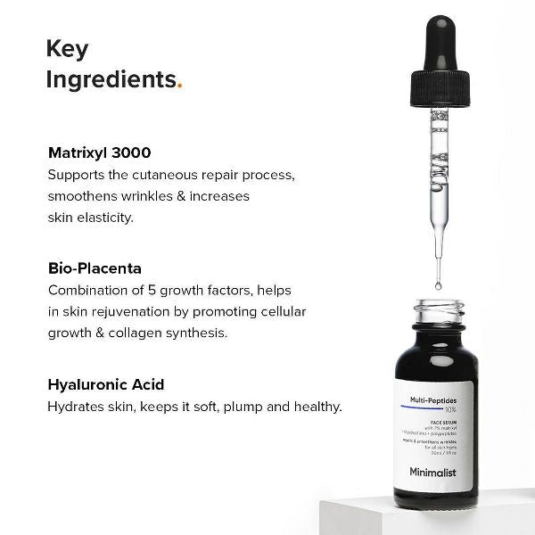 Minimalist Multi-Peptides 10% Face Serum - 1 fl oz