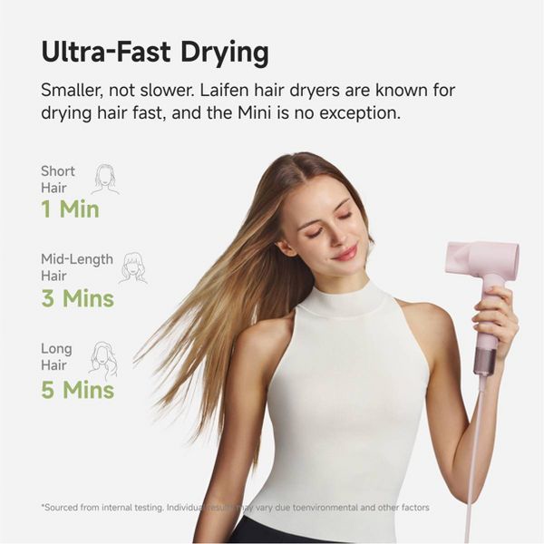 Laifen Mini Hair Dryer and Bag - Green