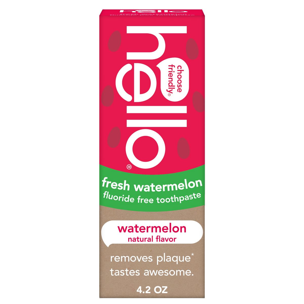 hello Kids' Watermelon Fluoride-Free Toothpaste - 4.2oz