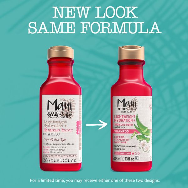 Maui Moisture Lightweight Hydration + Hibiscus Water Shampoo - 13oz