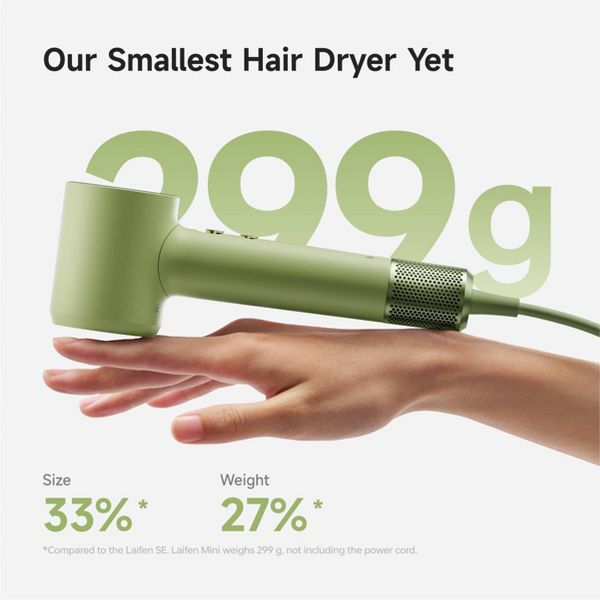 Laifen Mini Hair Dryer and Bag - Green