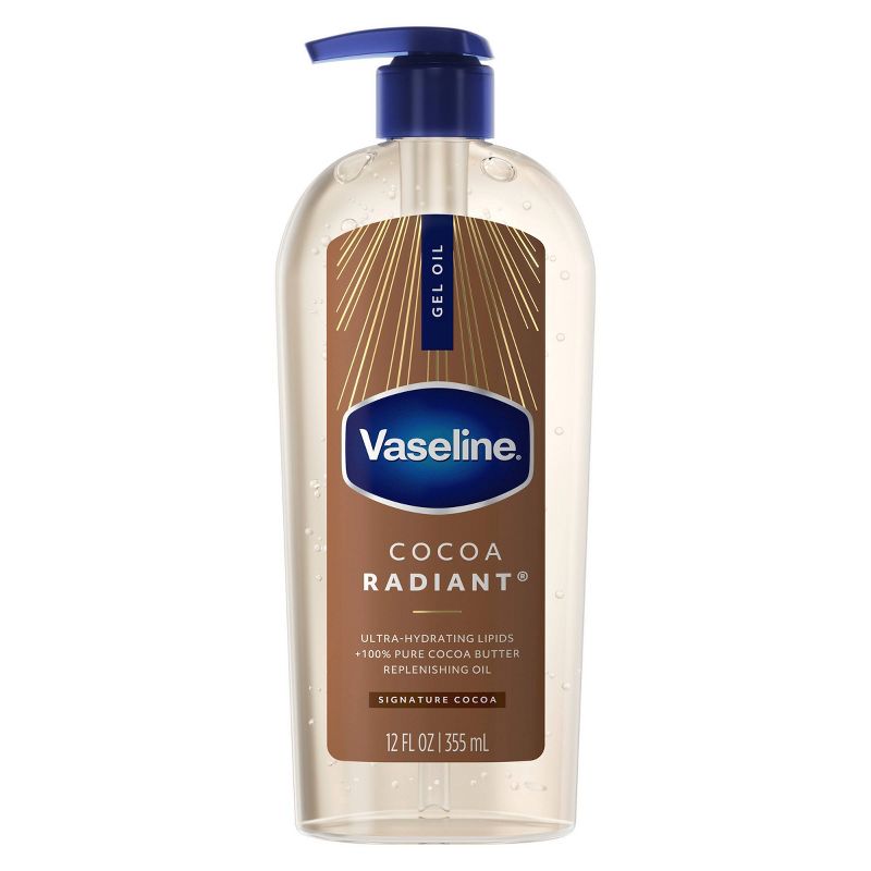 Vaseline Body Gel Oil Cocoa Radiant Pump - 12 fl oz