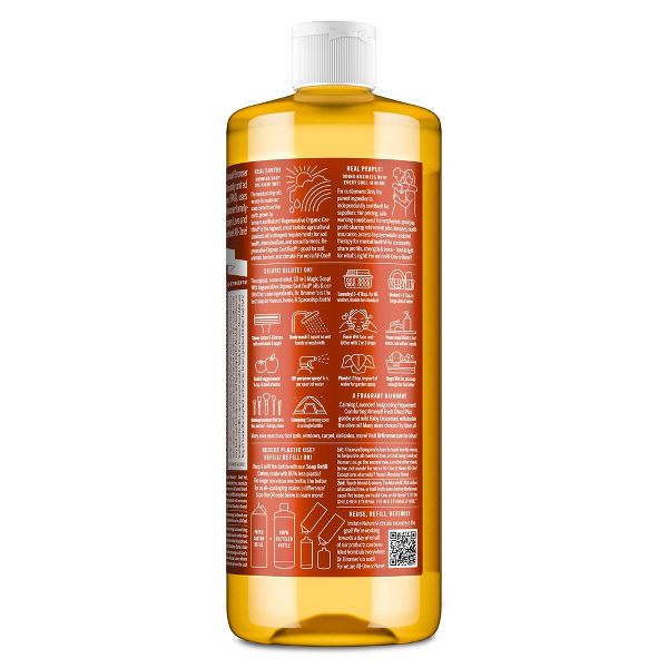 Dr. Bronner's Magic Pure Castile Liquid Soap Bodywash - Eucalyptus - 32 fl oz