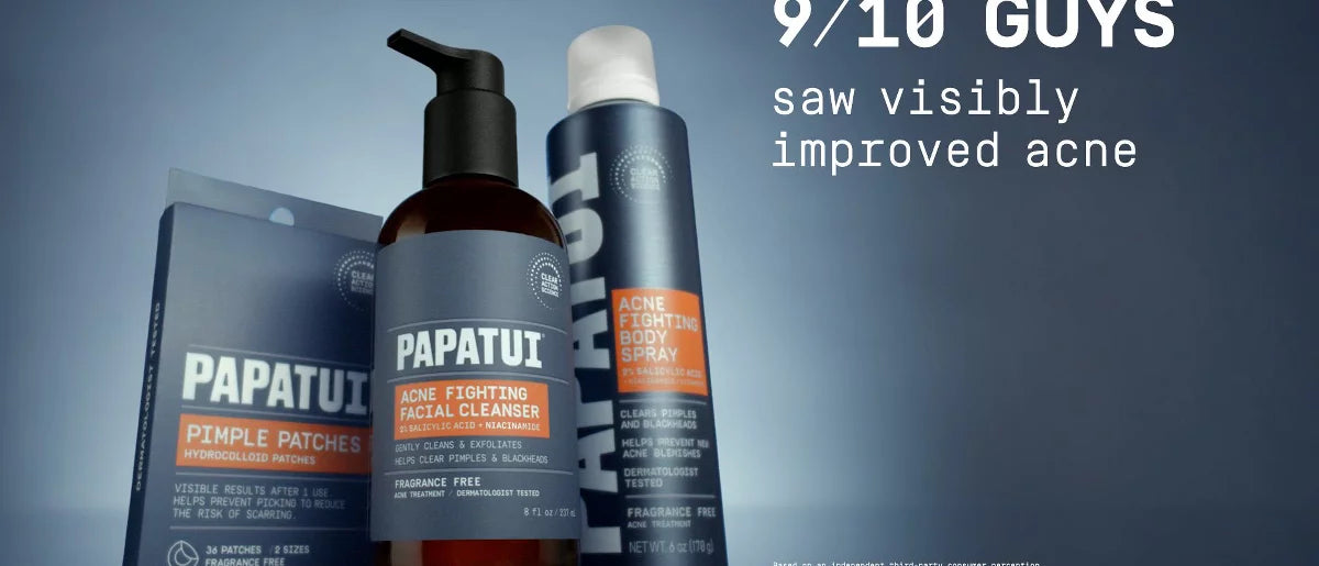 Papatui Men's Body Acne Spray for Back & Body Breakouts - 6oz