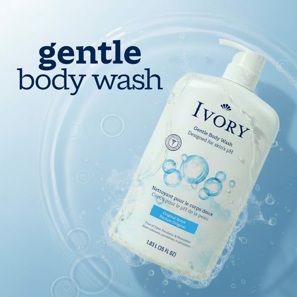 Ivory Mild & Gentle Body Wash - Original Scent - 35 fl oz