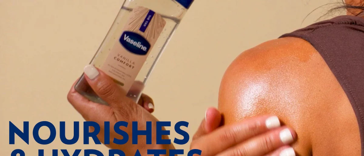 Vaseline Comfort Moisturizing Gel Body Oil Vanilla - 6.8 fl oz