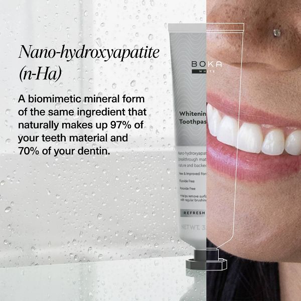 Boka Whitening- Fluoride Free- Nano Hydroxyapatite Toothpaste - 3.4oz
