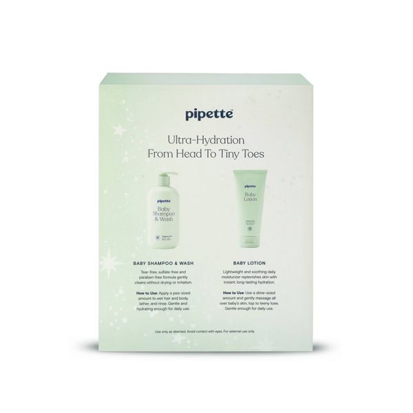 Pipette Baby Bath Wash Gift Set - Shampoo & Lotion - 17.5 fl oz/2ct