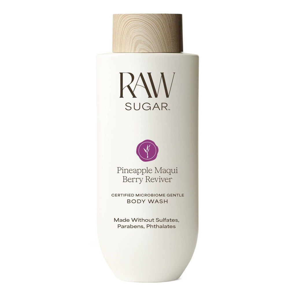 Raw Sugar Gentle and Hydrating Body Wash - Pineapple Maqui Berry Reviver - 20 fl oz