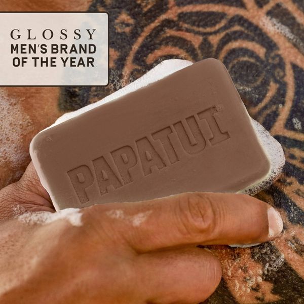 Papatui Men's Sulfate-Free Exfoliating and Hydrating Avocado Oil and Ceramides Bar Soap - 1.4oz