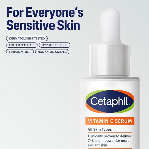 Cetaphil Brightening Vitamin C Face Serum with Niacinamide - 1fl oz‚Äã