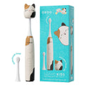 ORDO Sonic Kids Squishmallows Cam Rechargeable Toothbrush with Travel Cap and Brush Head - White