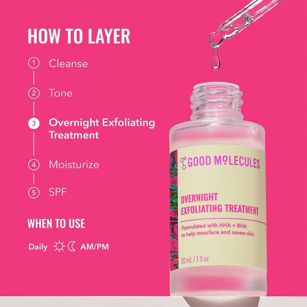 Good Molecules Overnight Exfoliating Face Treatment - 30ml