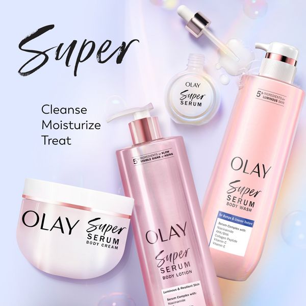 Olay Super Serum Complex for Luminous Skin Body Wash for Bumps & Uneven Textured Skin - 20 fl oz