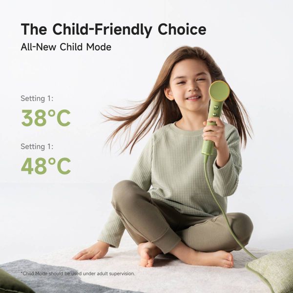 Laifen Mini Hair Dryer and Bag - Green