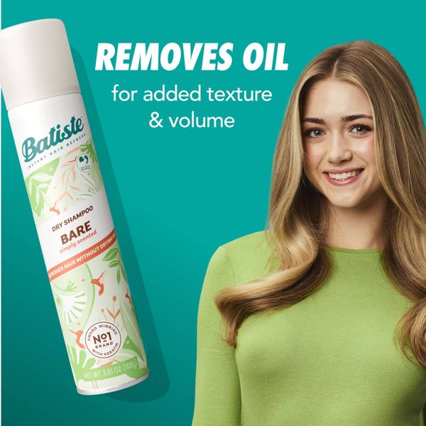 Batiste Bare Dry Shampoo Barely Scented - 3.81oz