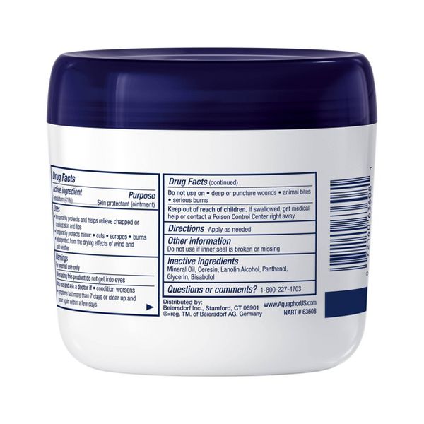 Aquaphor Healing Ointment Skin Protectant Advanced Therapy Moisturizer for Dry and Cracked Skin Unscented - .25oz