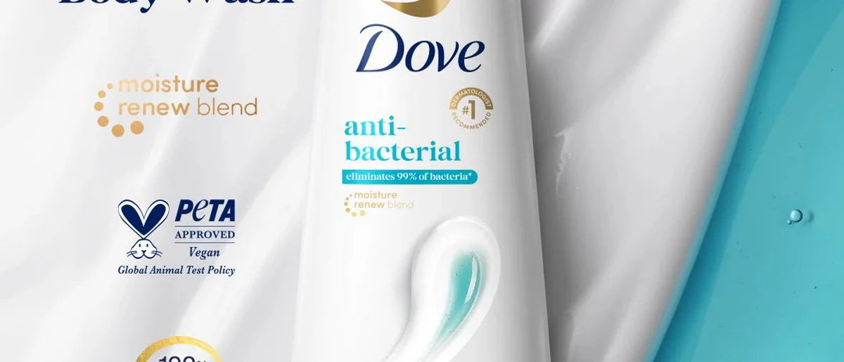 Dove Body Wash Antibacterial Care, Effectively Cleanses & Eliminates 99% of Bacteria - 20 fl oz