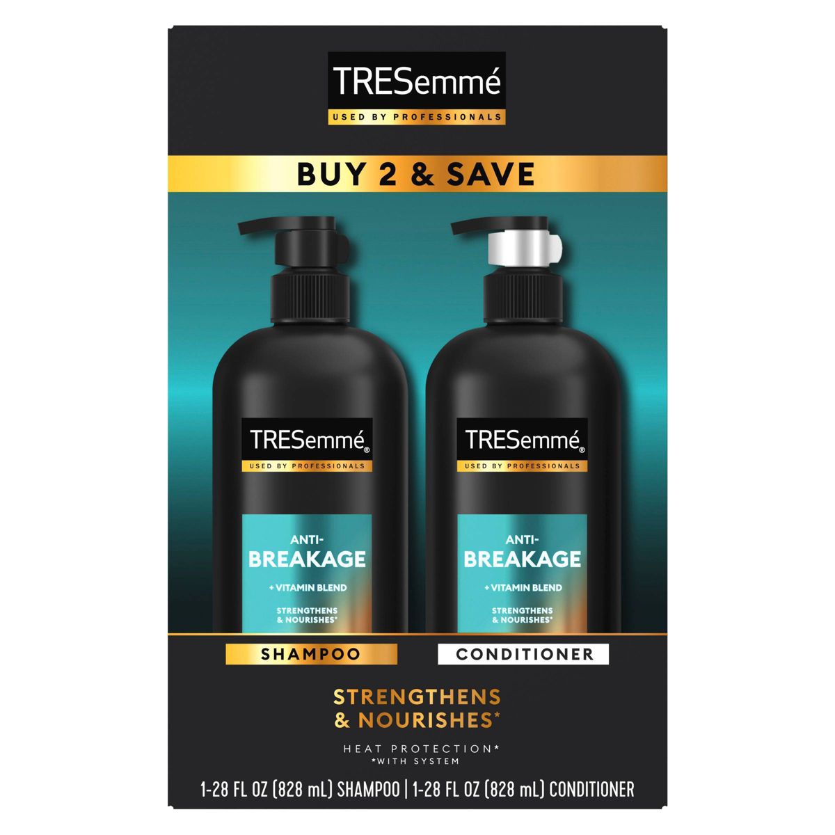 Tresemme Anti-Breakage Shampoo & Conditioner for Brittle or Weak Hair - 56 fl oz/2pc