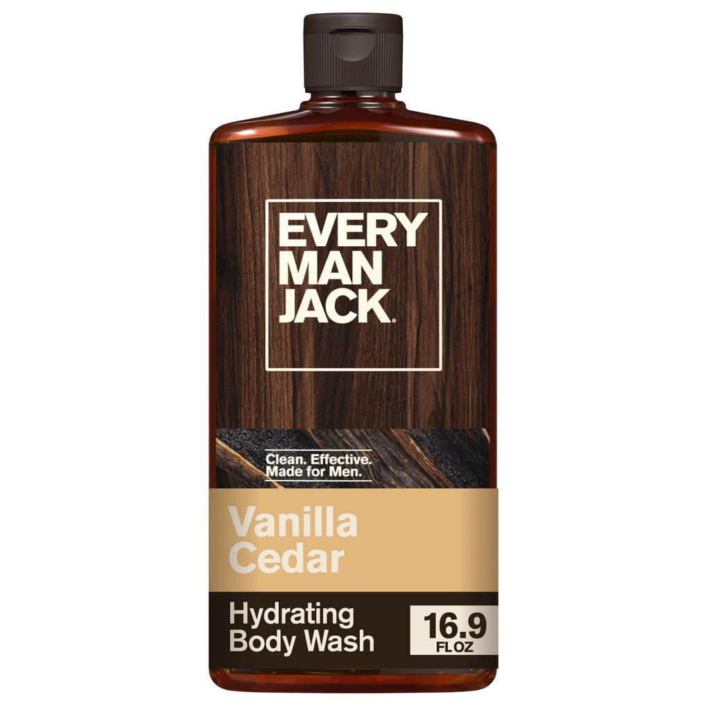 Every Man Jack Naturally Derived Men's Body Wash - Vanilla + Cedar - 16.9 fl oz